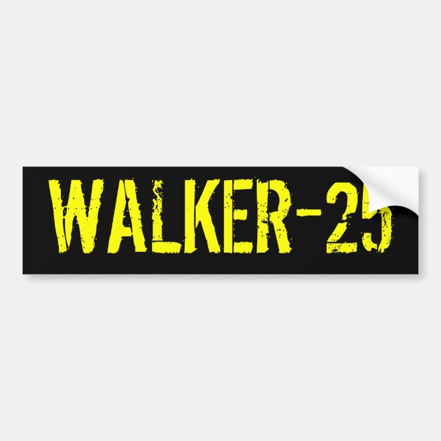 WALKER-25 Bumper Sticker (Front)