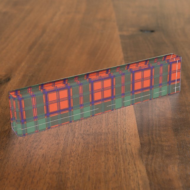 Walker clan Plaid Scottish kilt tartan Name Plate (Side)