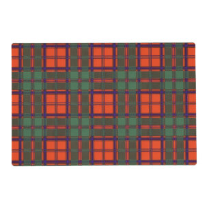 Walker clan Plaid Scottish kilt tartan Placemat