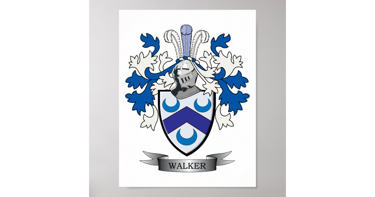 Walker Coat Of Arms Poster Zazzle Com Walker Coat Of Arms Poster Zazzle Com