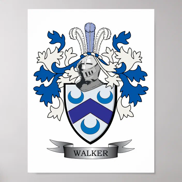 Walker Coat Of Arms Poster Zazzle Com