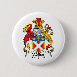 Walker Family Crest Pinback Button