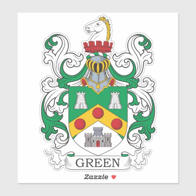 Walker Family Crest Sticker (Sheet)