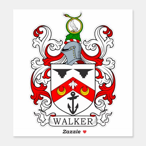 Walker Family Crest Sticker