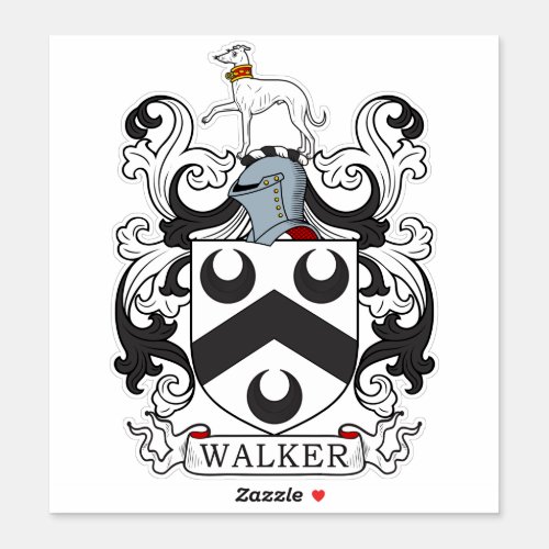 Walker Family Crest Sticker