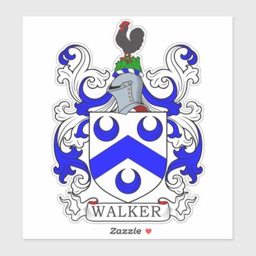 Walker Family Crest Sticker