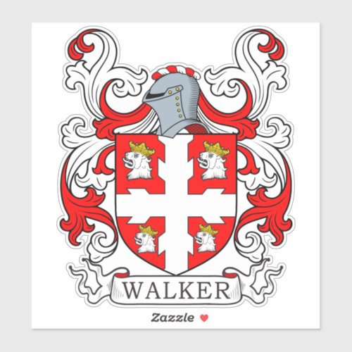 Walker Family Crest Sticker