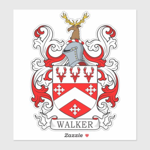 Walker Family Crest Sticker