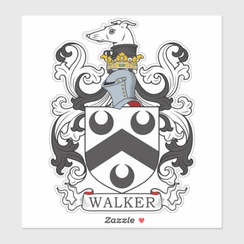 Walker Family Crest Sticker