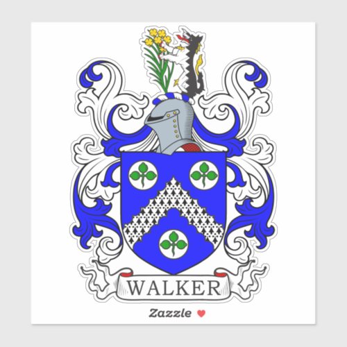 Walker Family Crest Sticker