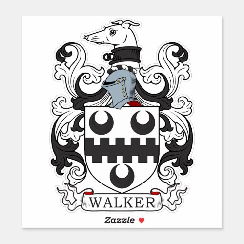 Walker Family Crest Sticker