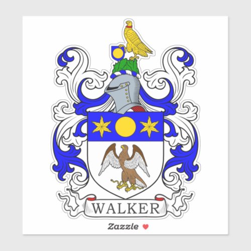 Walker Family Crest Sticker