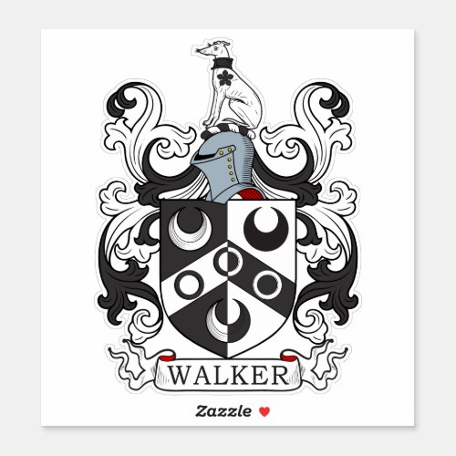 Walker Family Crest Sticker