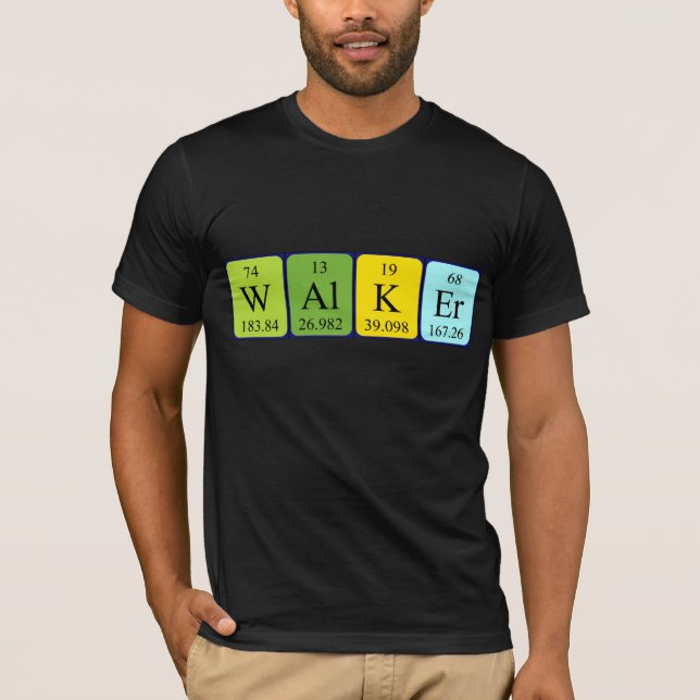 Walker periodic table name shirt (Front)