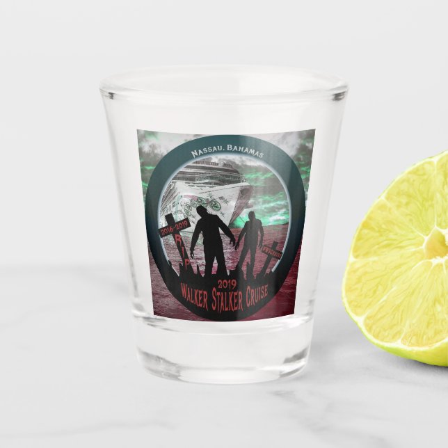 Walker Stalker Cruise 2019 Shot Glass (Front)