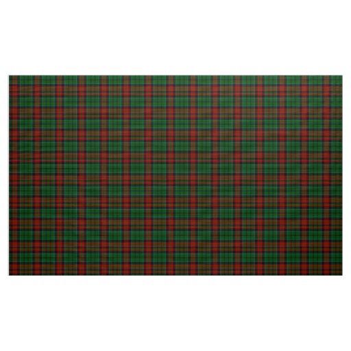 Walker Tartan Red Green and Black Plaid Fabric | Zazzle