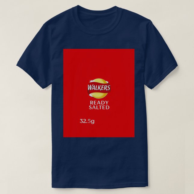 Walkers Ready Salted Crisps design  T-Shirt (Design Front)