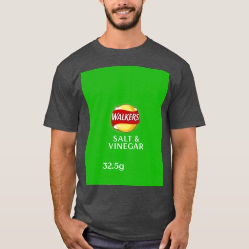 Walkers Salt  Vinegar Crisps design  T_Shirt