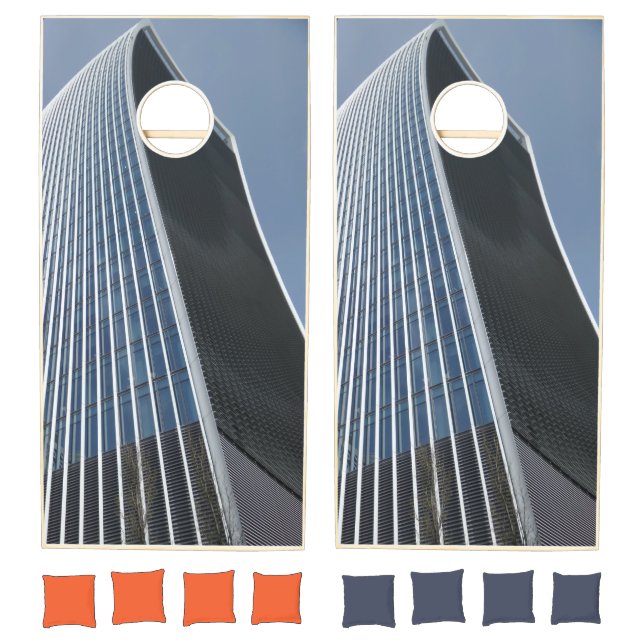 Walkie Talkie  Custom Natural Wood Cornhole Set (Set)