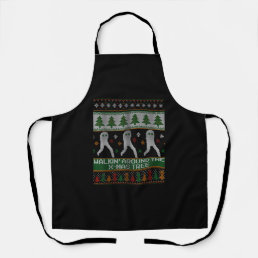 Walkin Around the Xmas Tree Fresno Nightcrawler Ug Apron