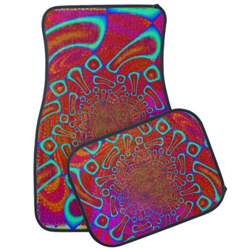 Walkin On Sun Shine Psychedelic 3D Car Floor Mat