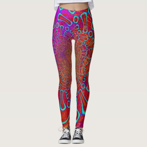 Walkin On Sun Shine Psychedelic 3D Leggings