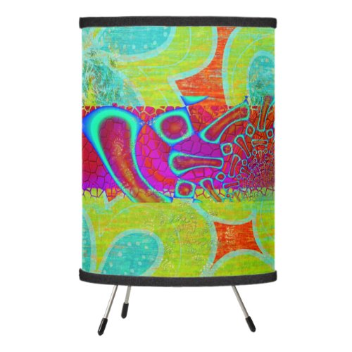 Walkin On Sun Shine Psychedelic 3D Tripod Lamp