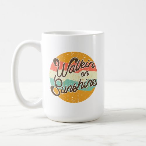 Walkin on Sunshine Retro Coffee Mug