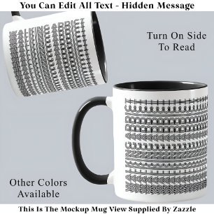 Walking Addict Hidden Message Funny Novelty 111B Mug