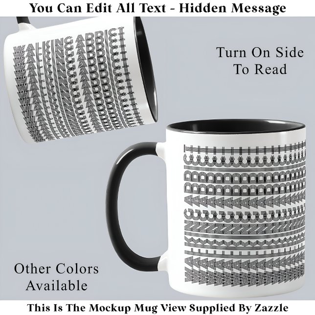 Walking Addict Hidden Message Funny Novelty 111B Mug (Creator Uploaded)
