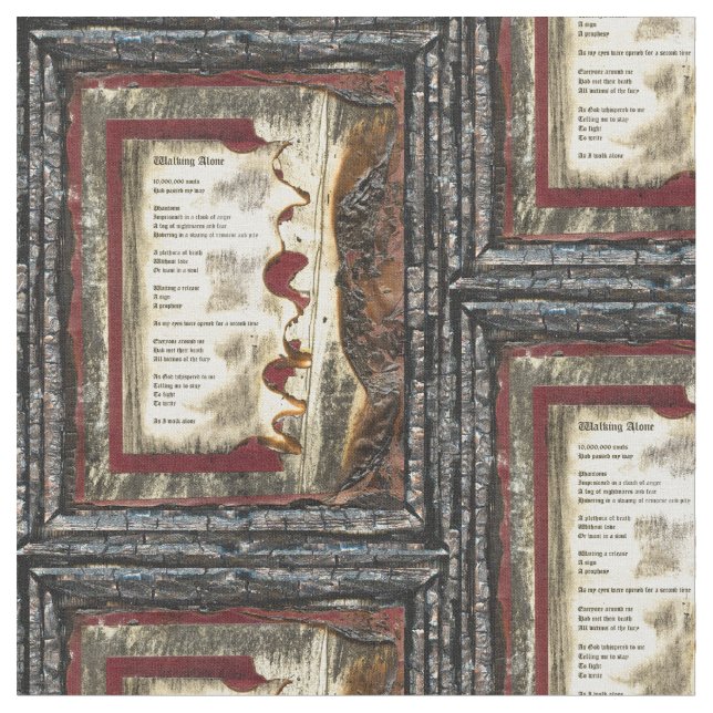 Walking Alone Fabric (Close Up)