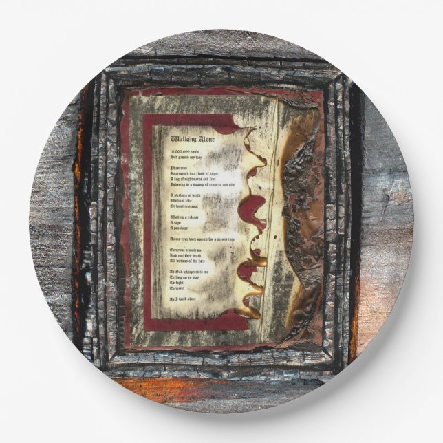 Walking Alone Paper Plates (Front)