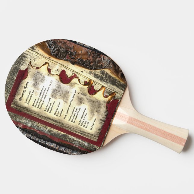 Walking Alone Ping-Pong Paddle (Side)