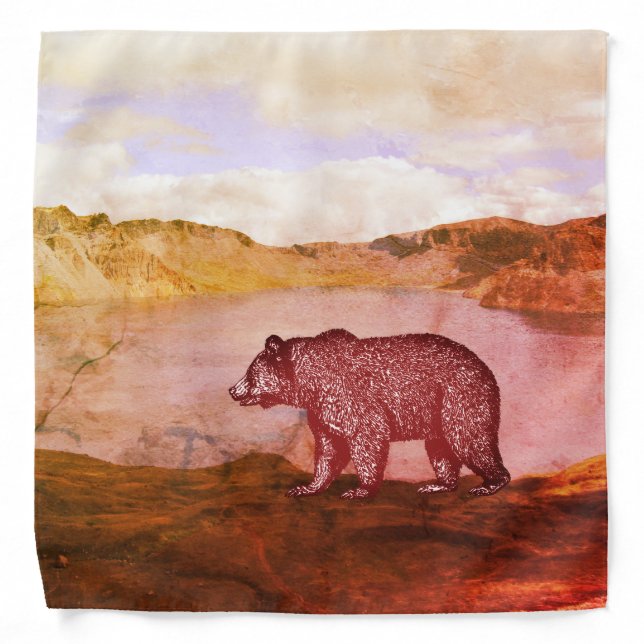 Walking Bear Wilderness Hiking Bandana (Front)