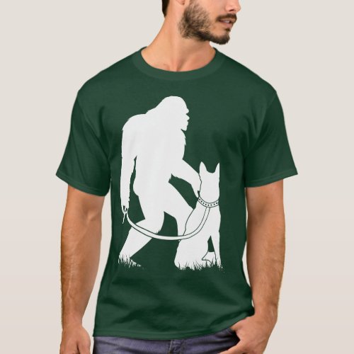 Walking Belgian Malinois 1 T_Shirt