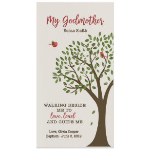 Walking Beside Me Godmother's Wooden Wall Sign