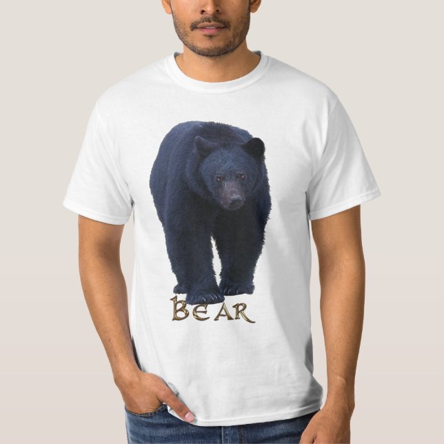 Walking Black Bear Animal-Lover Shirt (Front)