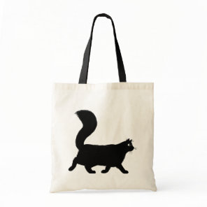 Walking Black Cat | Cool Kitty Lover's Tote Bag