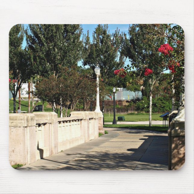 Walking Bridge Around Lake Mirror Mouse Pad (Front)