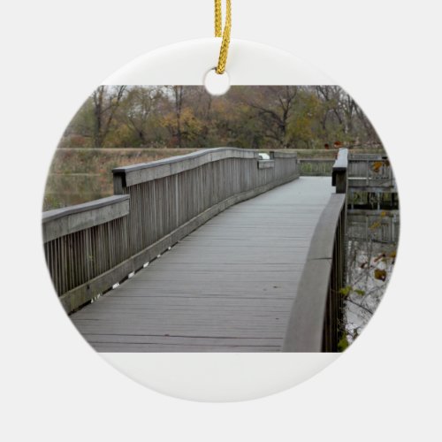 Walking Bridge Ceramic Ornament