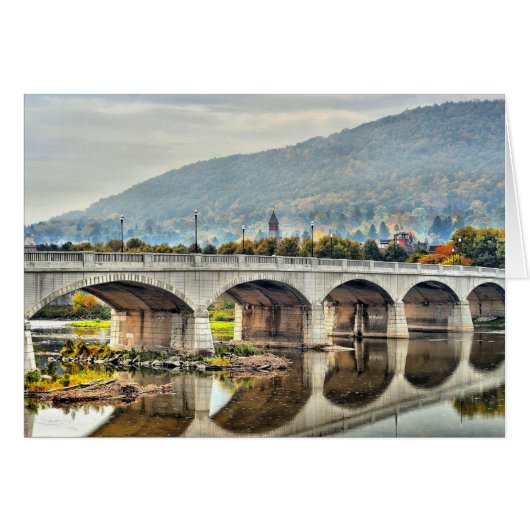 Walking Bridge Corning NY Cards (Front Horizontal)