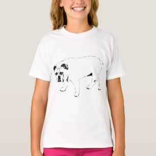 Walking Buddy, Stylish Bulldog Tee