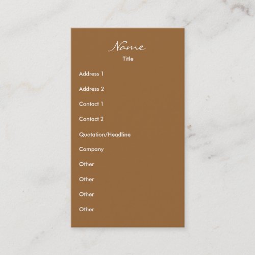 Walking Business Card Templates