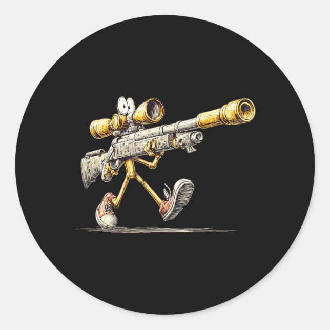 Walking Costume for Precision Lovers Classic Round Sticker (Front)