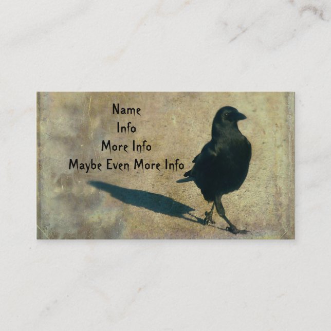 Walking Crow Business Card (Front)