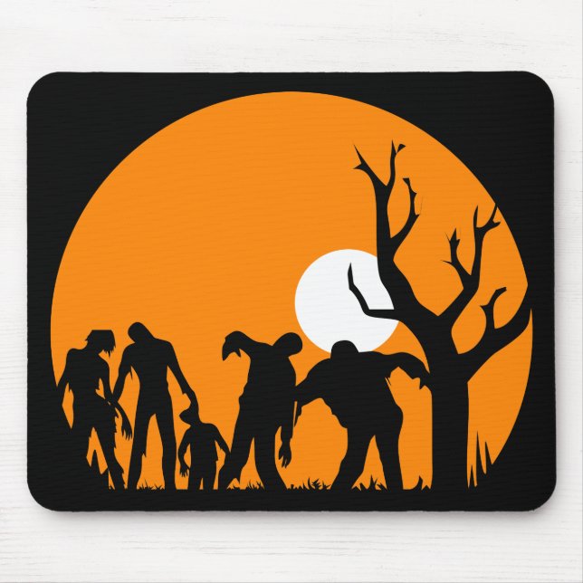 Walking Dead Silhouette Mouse Pad (Front)
