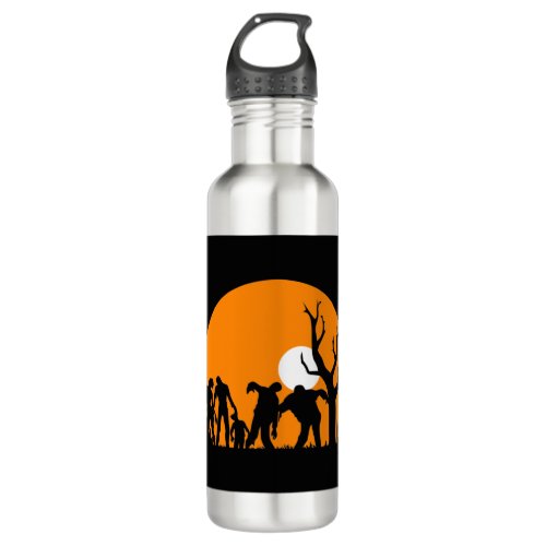 Walking Dead Silhouette Stainless Steel Water Bottle
