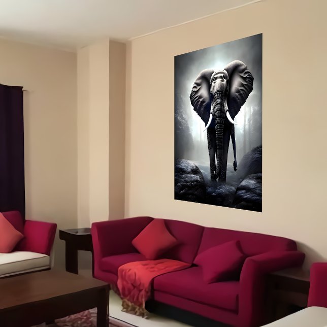 Walking Elephant | AI Art  Poster (Creator Uploaded)