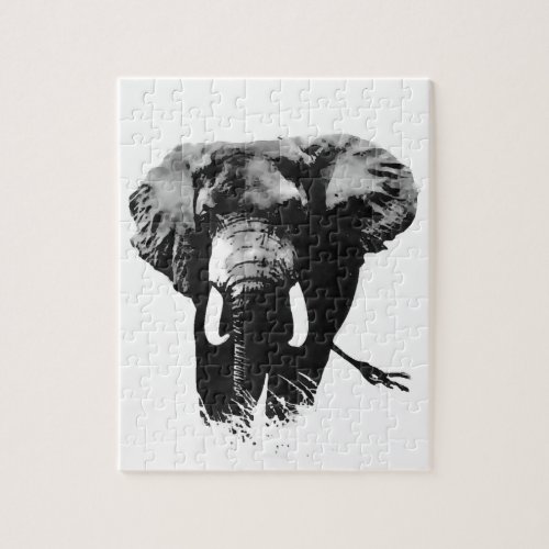 Walking Elephant Jigsaw Puzzle