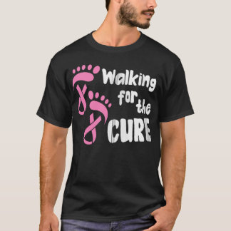 Walking For The Cure - Breast Cancer Awareness Gif T-Shirt